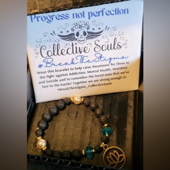 #BreakTheStigma_CollectiveSouls “Progress Not Perfection” Bracelet - Picture 1 of 1
